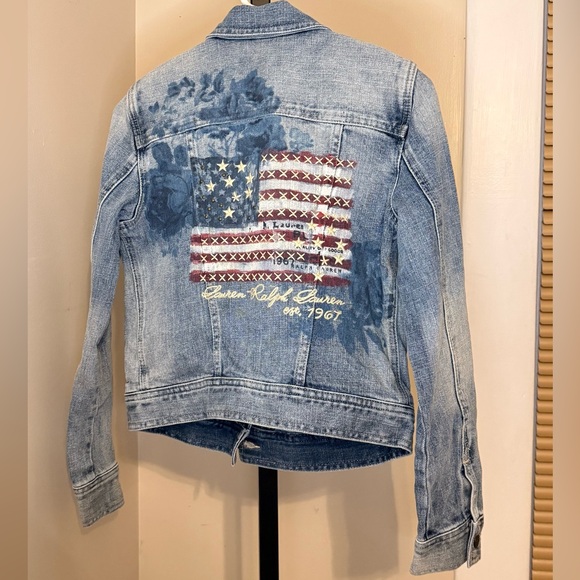 LRL LAUREN JEANS CO.  Light Blue Jean Jacket - Picture 7 of 10